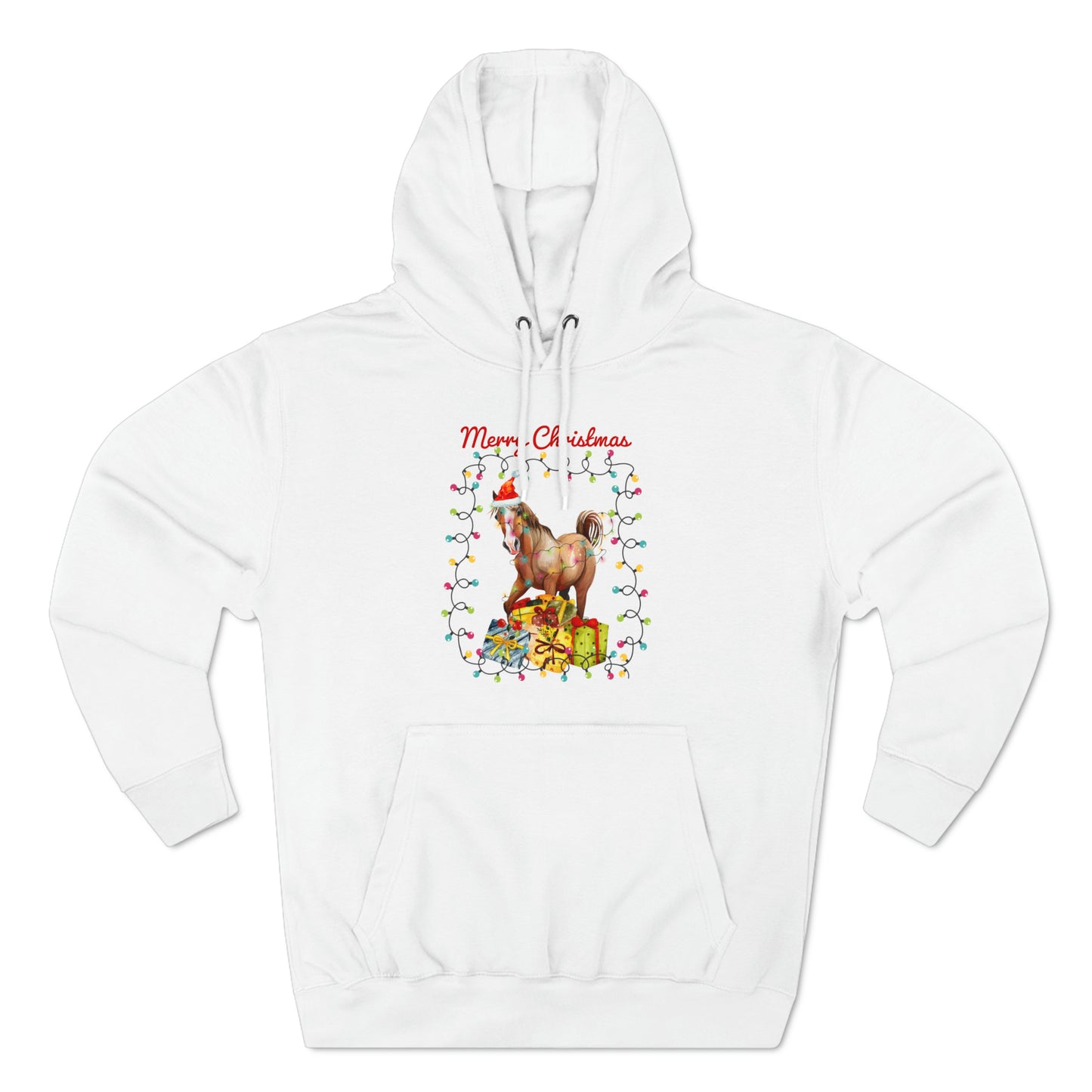 Merry Christmas Horse Pullover Hoodie