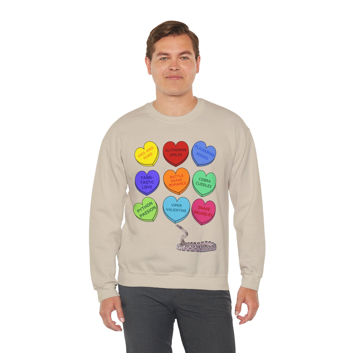 Snake Sweethearts Valentine Sweatshirt