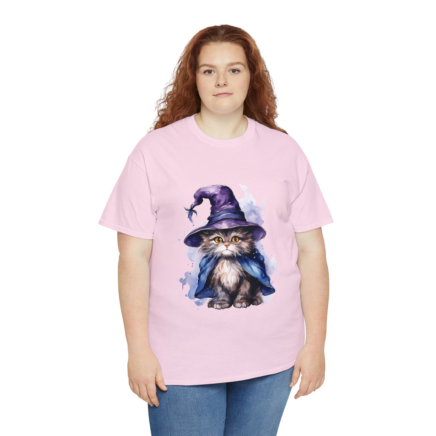 Witch Wizard Cat Halloween Short Sleeve Tee