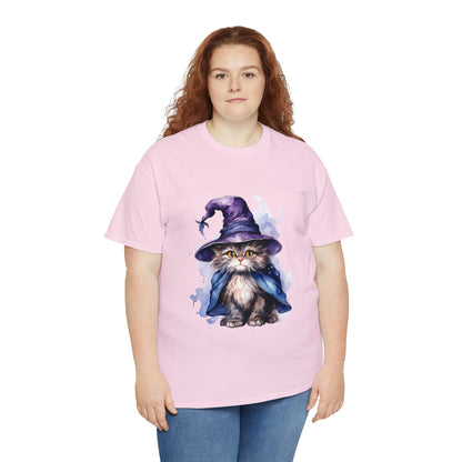 Witch Wizard Cat Halloween Short Sleeve Tee