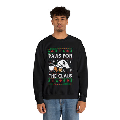 Paws for the Claus Dog Christmas Ugly Sweater Sweatshirt