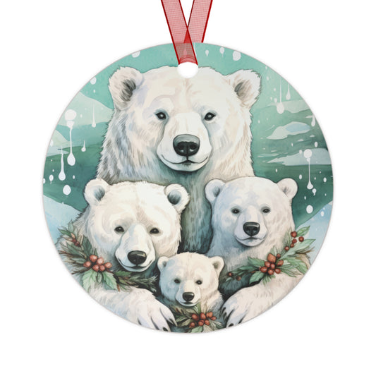 Polar Bear Family Ornament