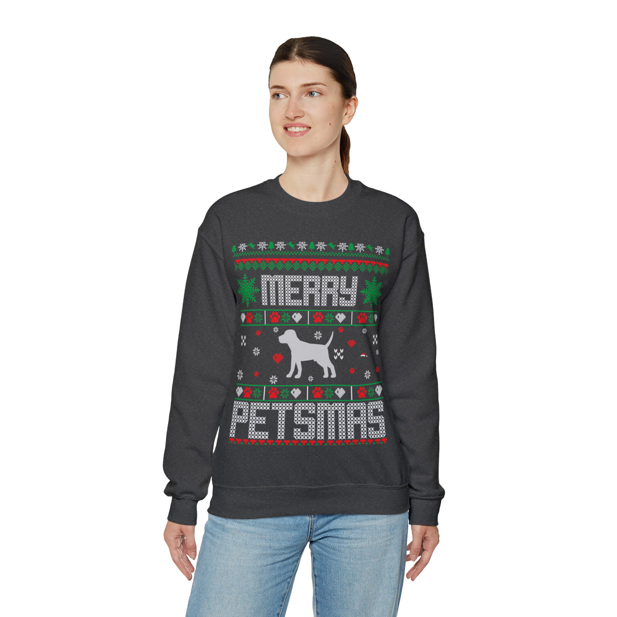 Merry Petsmas Christmas Ugly Sweater Sweatshirt