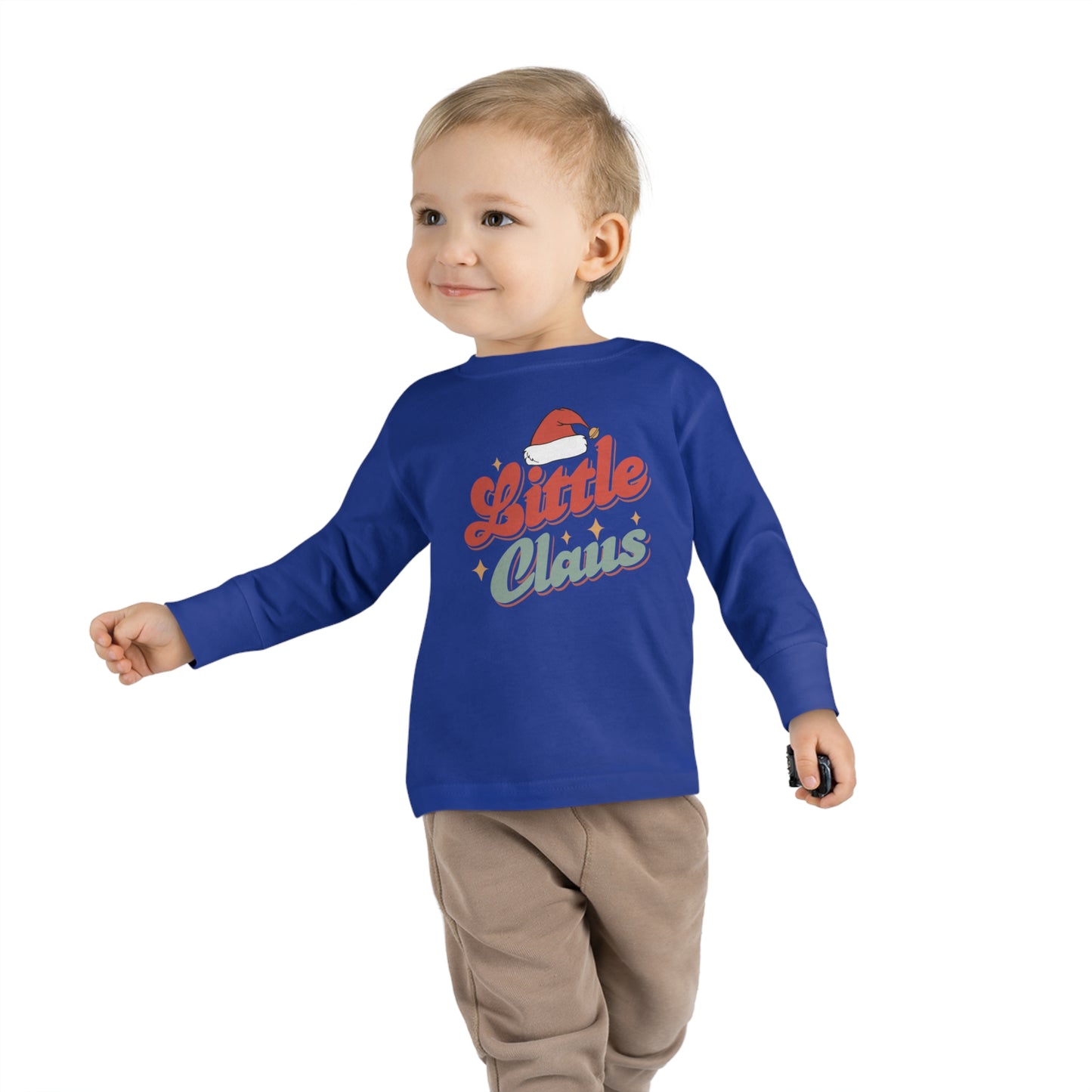 Little Brother/Sister Claus Family Christmas Toddler Long Sleeve Tee