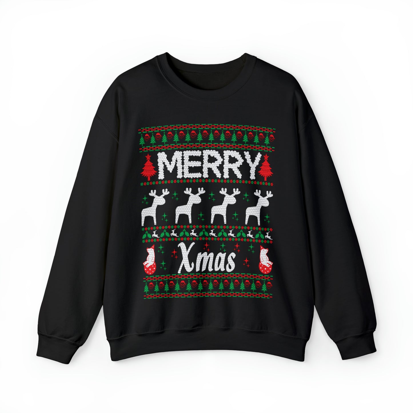 Merry Xmas Raindeers Christmas Ugly Sweater Sweatshirt