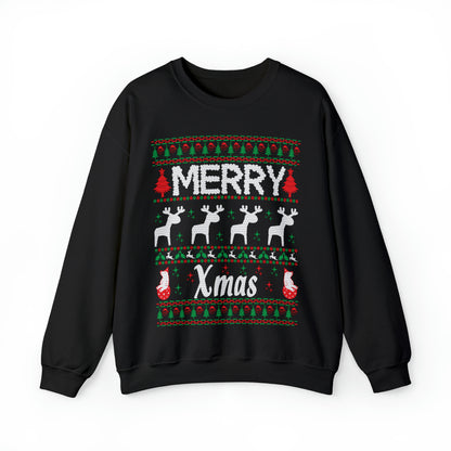 Merry Xmas Raindeers Christmas Ugly Sweater Sweatshirt