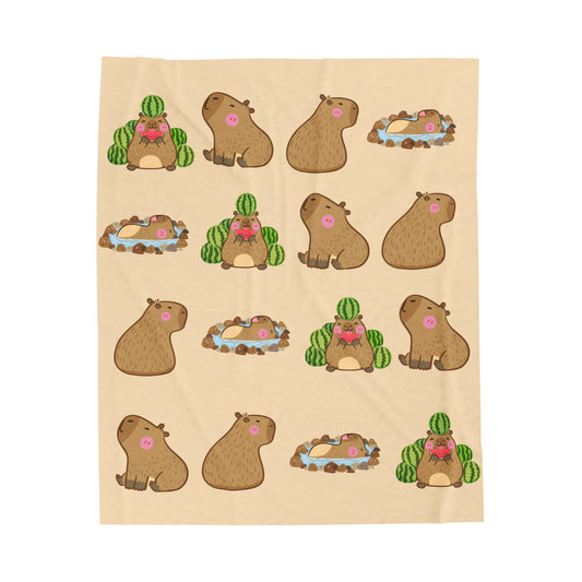 Happy Capybara Blanket