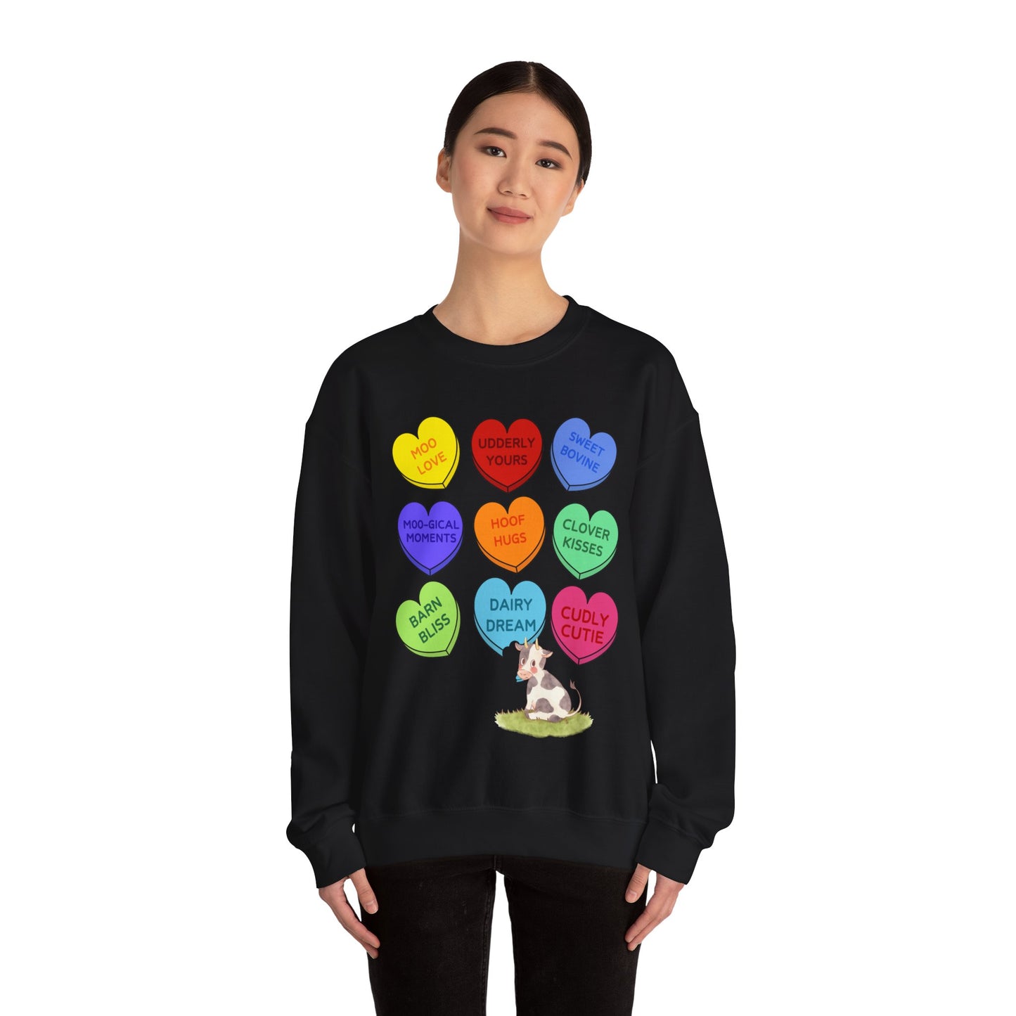 Cow Sweethearts Valentine Sweatshirt