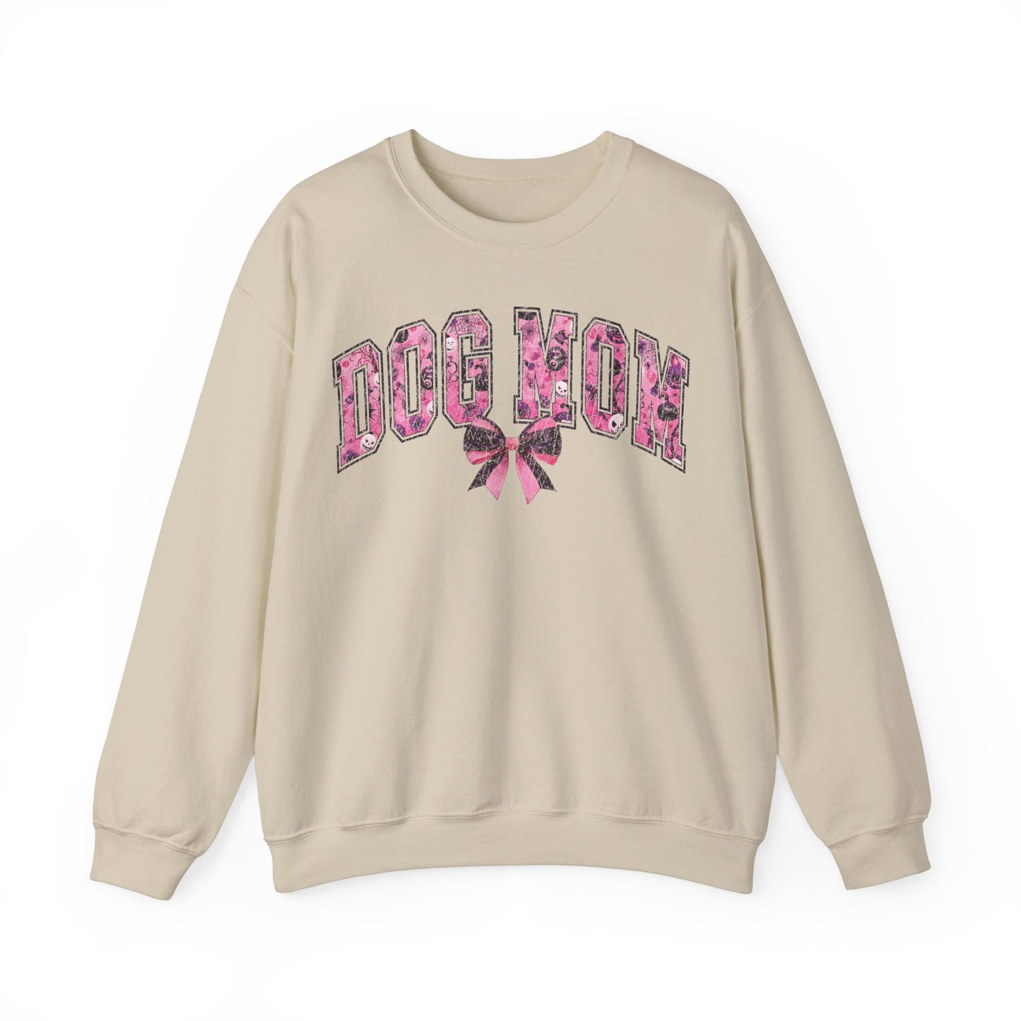 Halloween Pink Dog Mom Sweatshirt