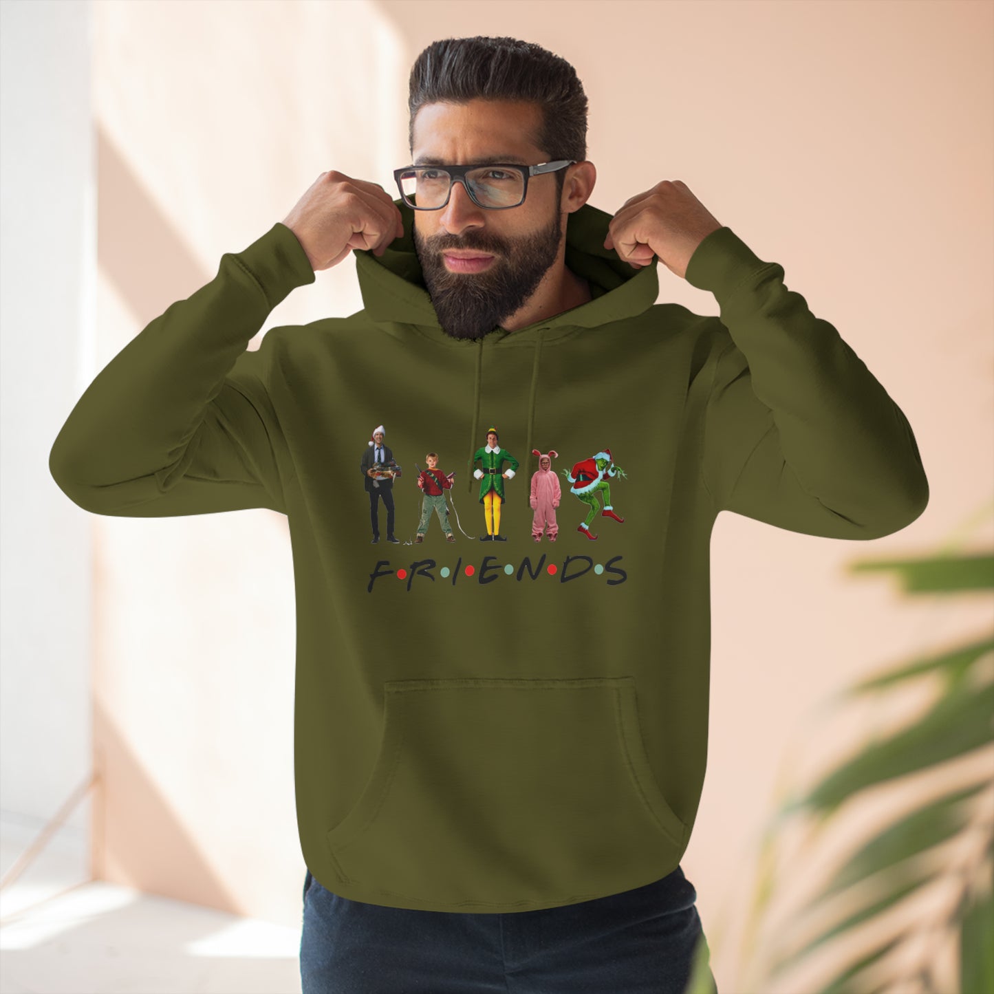 Friends Characters Christmas Pullover Hoodie