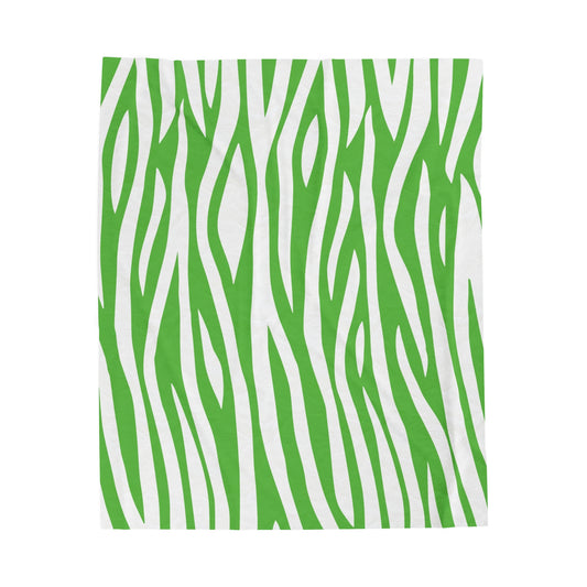 Green Zebra Pattern Blanket