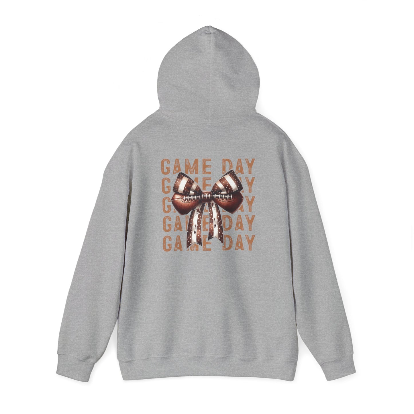 Football Game Day Hoodie Mom Dad Parent Football Lover Coquette BowsPullover