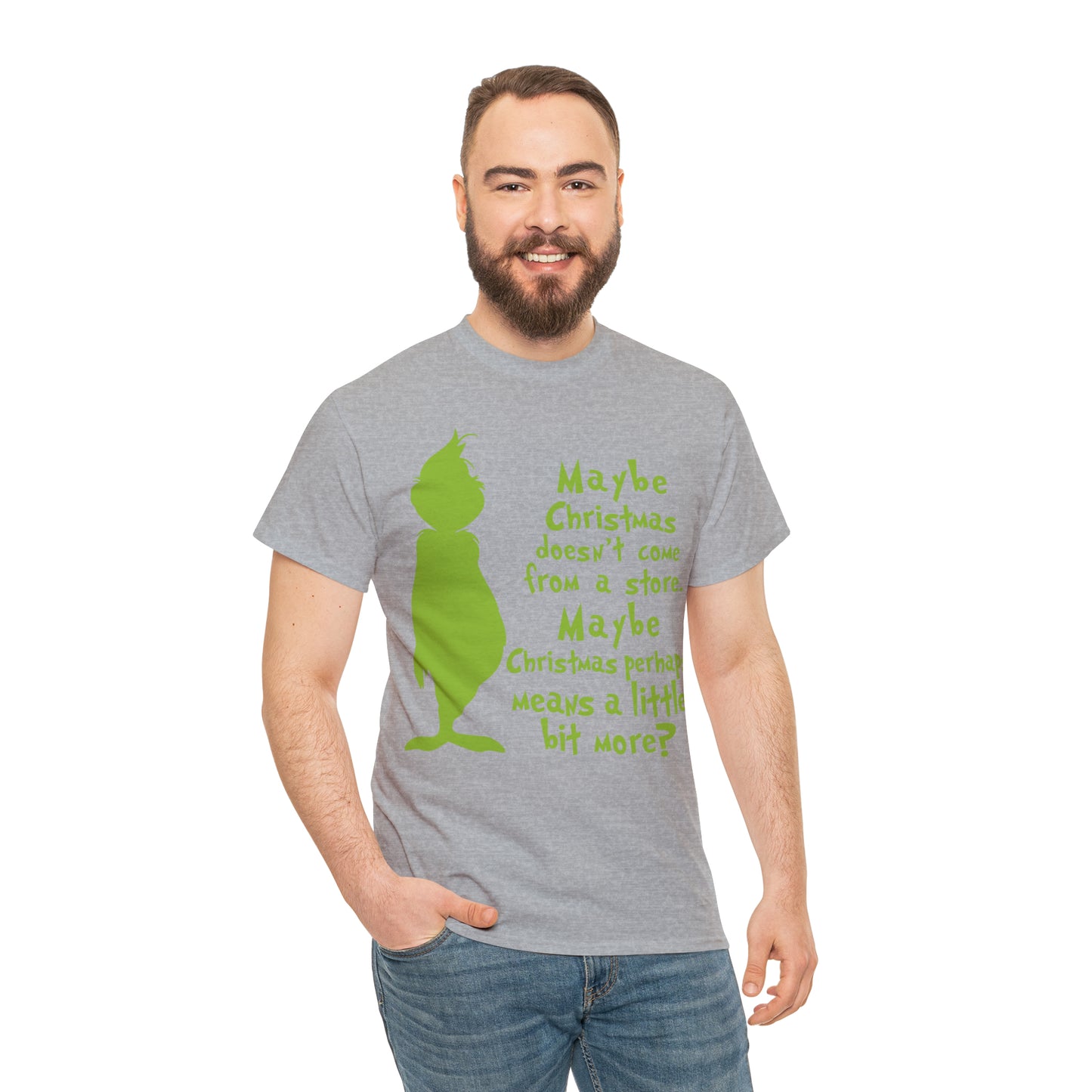 Maybe Christmas Doesn't Come From a Store Grinch Christmas Short Sleeve Tee