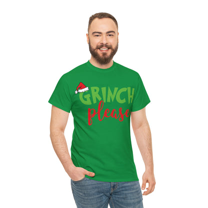 Grinch Please Christmas Short Sleeve Tee