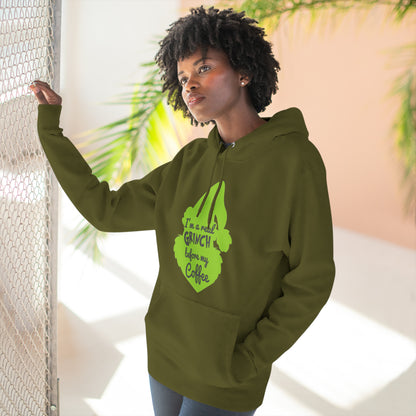 I'm a Real Grinch Before My Coffee Christmas Pullover Hoodie