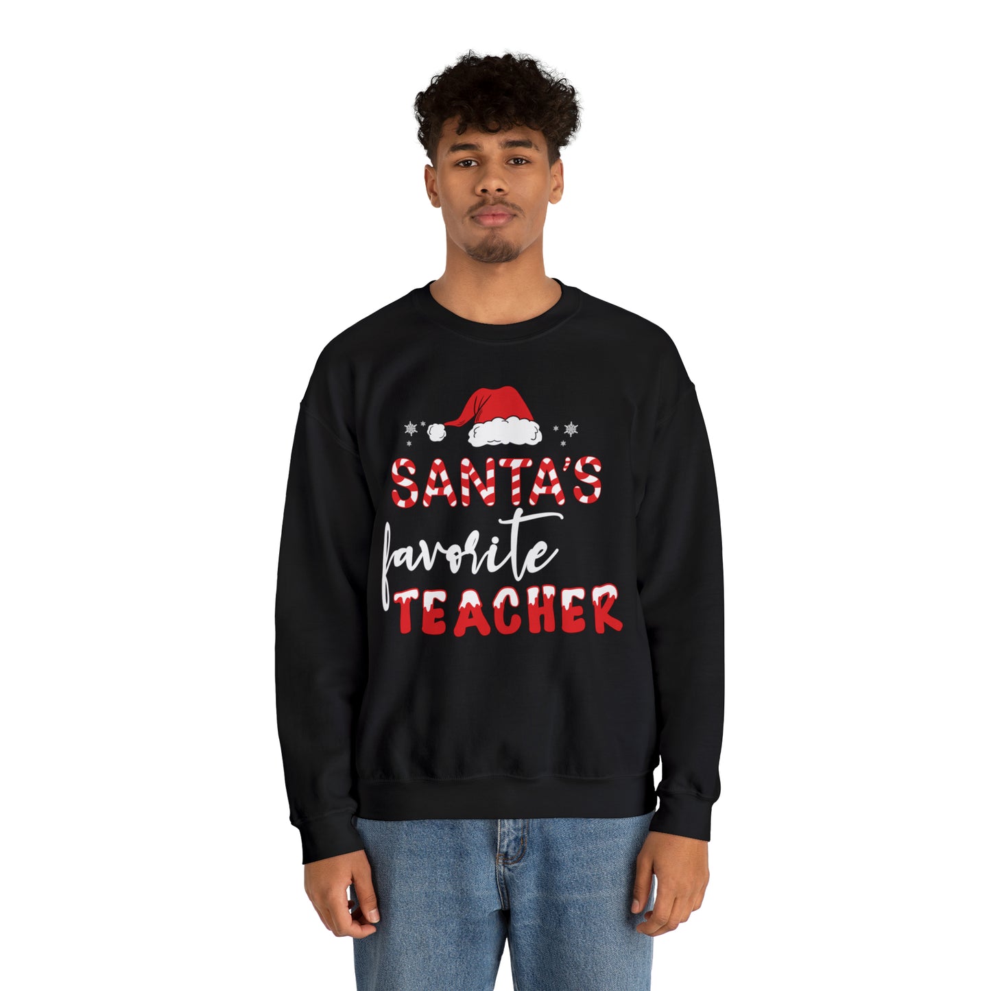 Santa's Favorite Teacher Christmas Sweatshirt