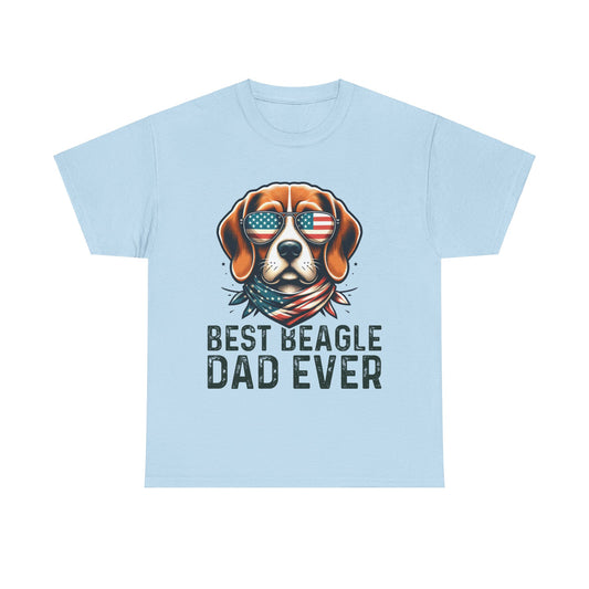 Best Beagle Dad Ever Short Sleeve Tee