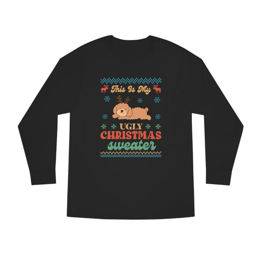 Poodle Doodle This is My Ugly Christmas Sweater Long Sleeve Tee