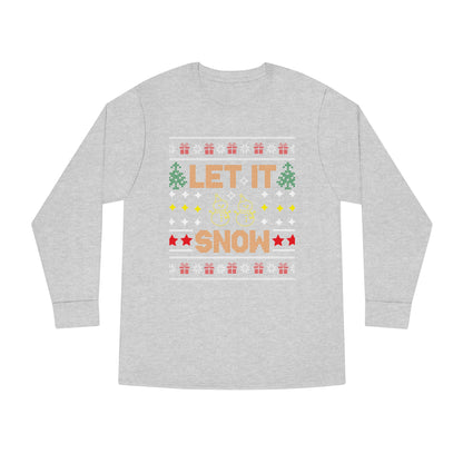 Let It Snow Snowmen Christmas Ugly Sweater Long Sleeve T-shirt