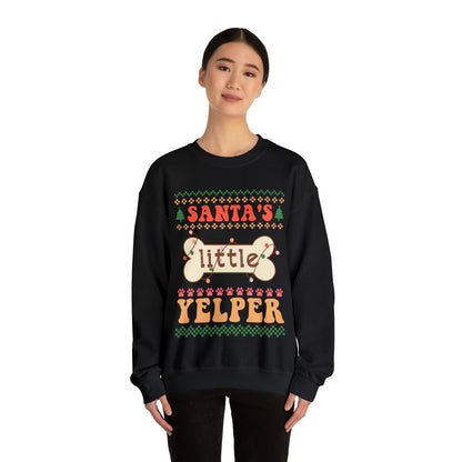 Santa's Little Yelper Christmas Ugly Sweater Sweatshirt