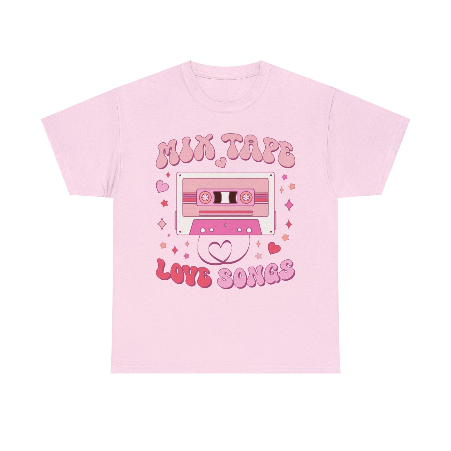 Mix Tape Love Songs Valentine Short Sleeve Tee