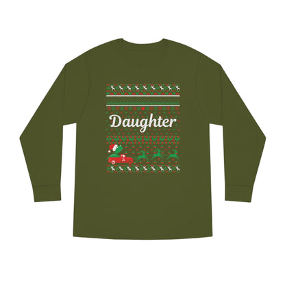 Daughter Christmas Ugly Sweater Long Sleeve T-shirt