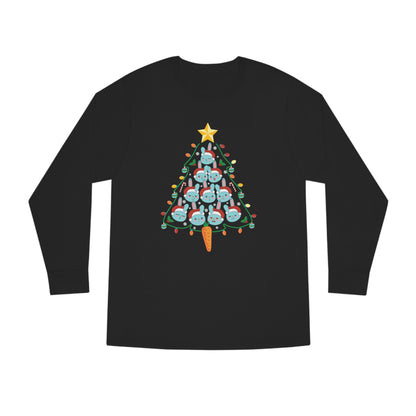 Rabbit Christmas Tree Christmas Long Sleeve T-Shirt