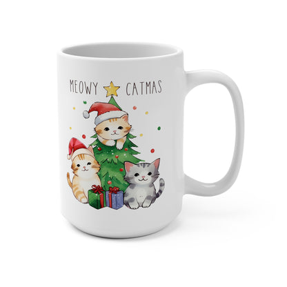 Meowy Catmas Mug 15oz