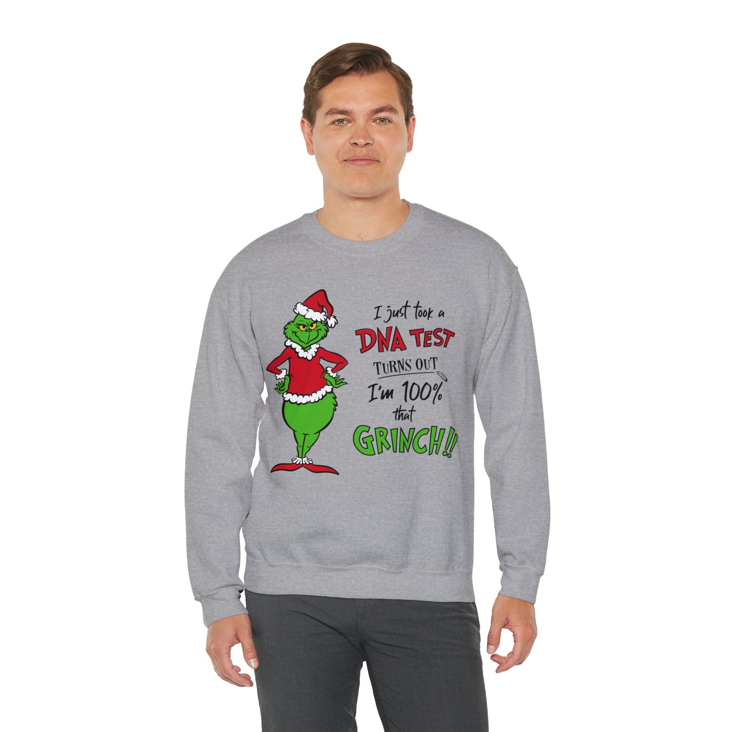 100% That Grinch Christmas Tree Christmas Sweatshirt