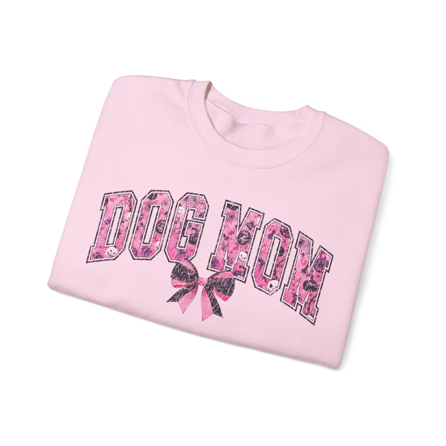 Halloween Pink Dog Mom Sweatshirt