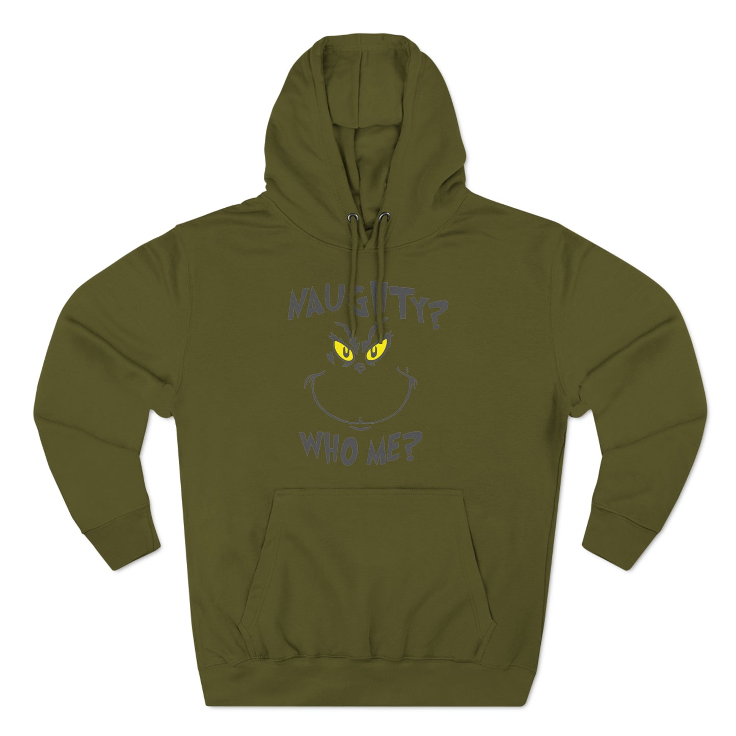 Naughty Who Me? Grinch Christmas Pullover Hoodie