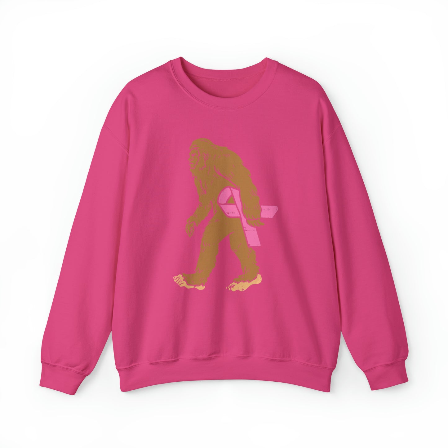 Squatch Bigfoot Breast Cancer Halloween Sweatshirt