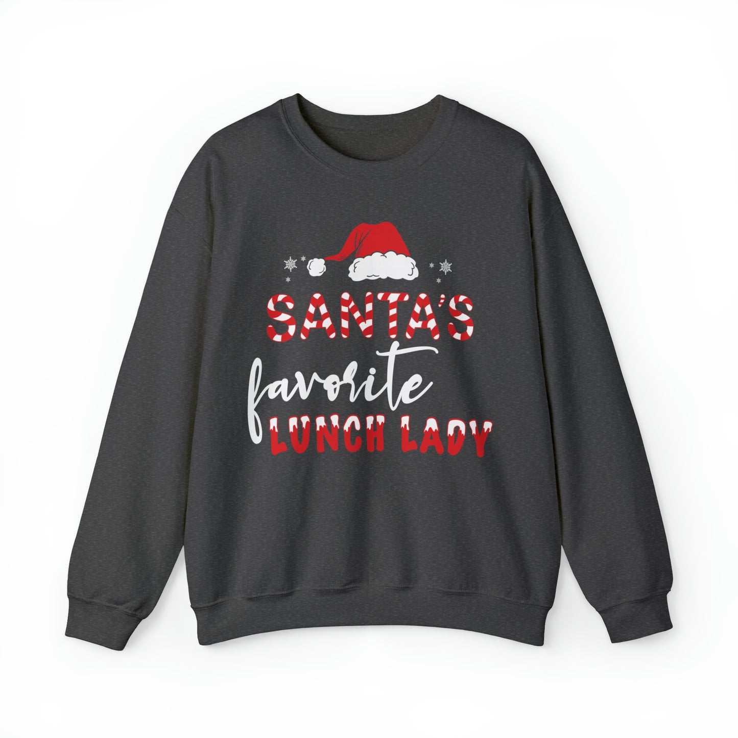 Santa's Favorite Lunch Lady Christmas Sweatshirt