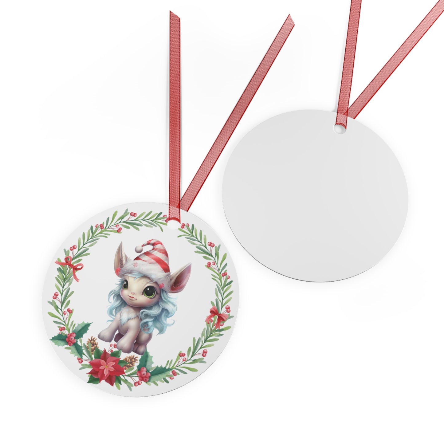 Christmas Unicorn 5 Ornament