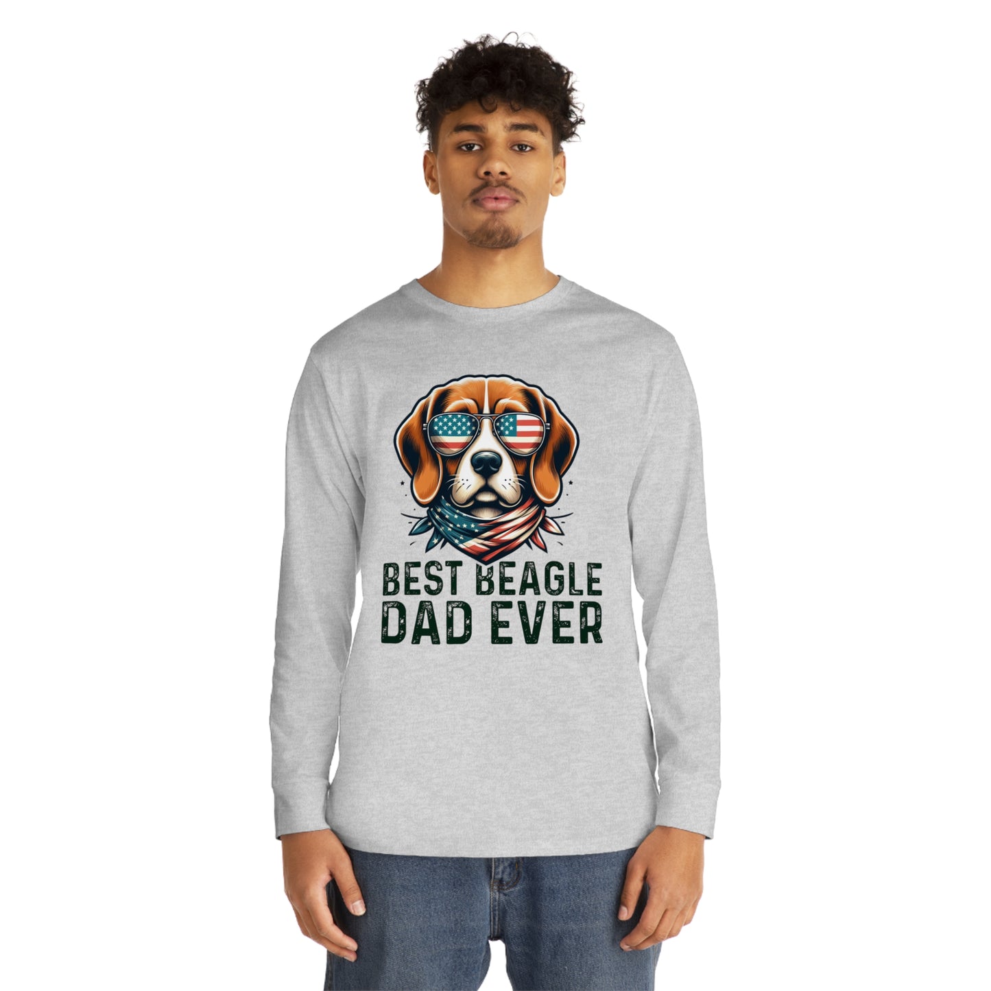 Best Beagle Dad Ever Long Sleeve T-shirt