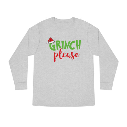 Grinch Please Christmas Long Sleeve T-Shirt