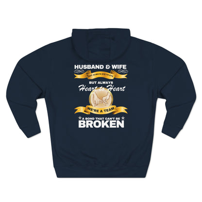 Husband & Wife Not Always Eye to Eye But Always Heart to Heart Pullover Hoodie