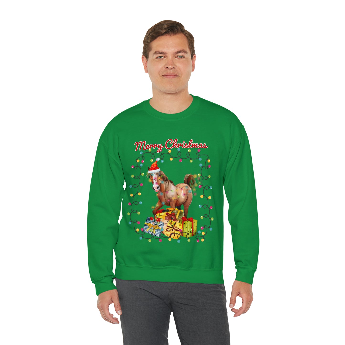 Merry Christmas Horse Christmas Sweatshirt