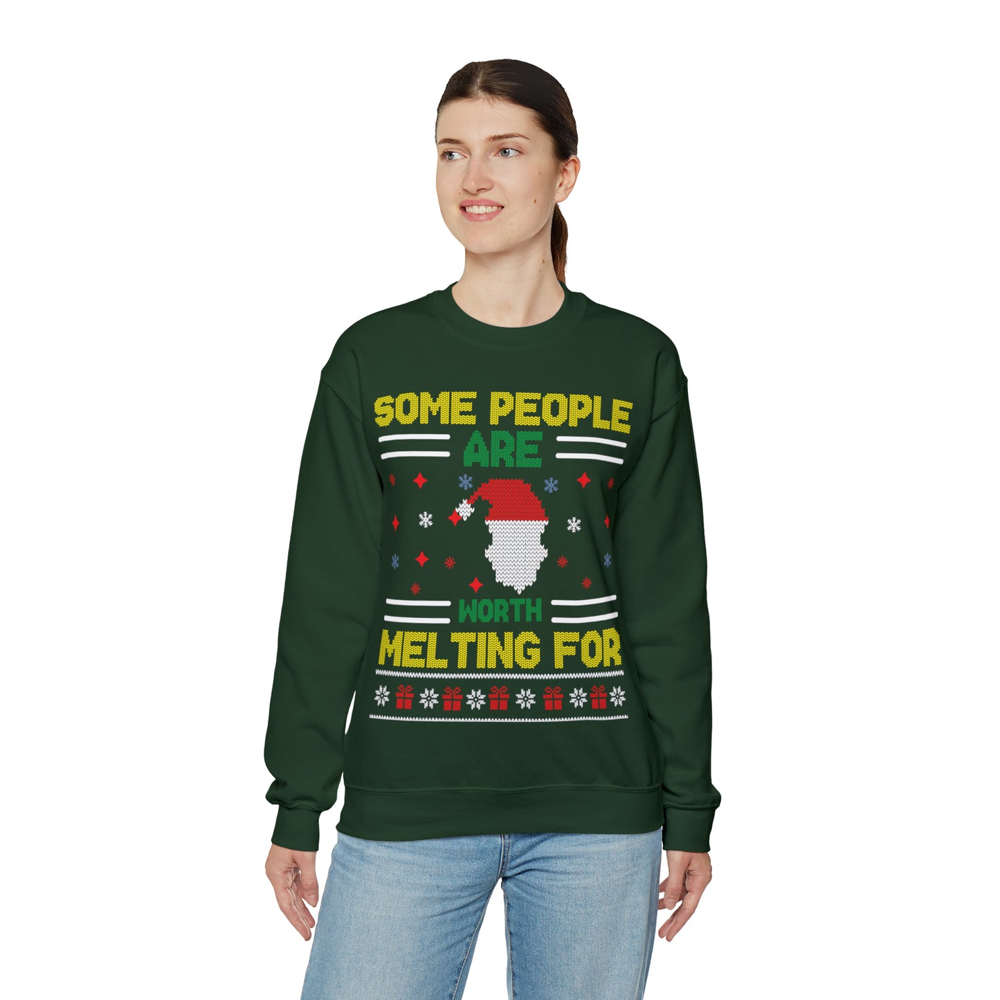 Some People Are Worth Melting For Christmas Ugly Sweater Sweatshirt