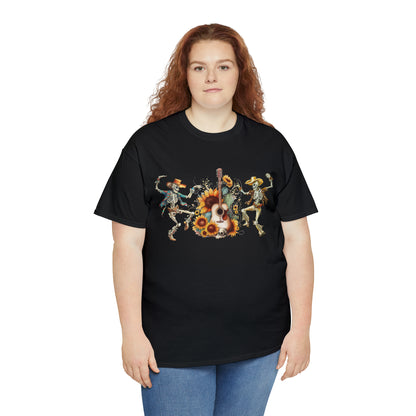 Western Dancing Skeletons Short Sleeve Tee