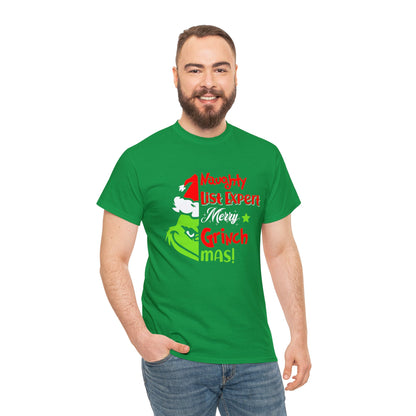 Naughty List Expert Grinch Christmas Short Sleeve Tee