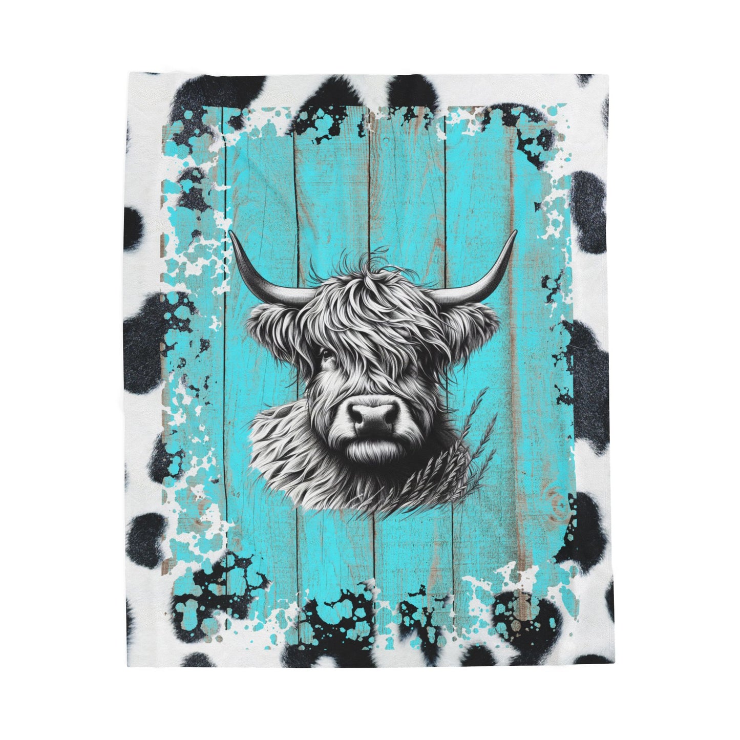 Country Highland Cow Blanket