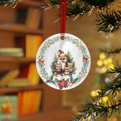 Fox Family of 4 Ornament