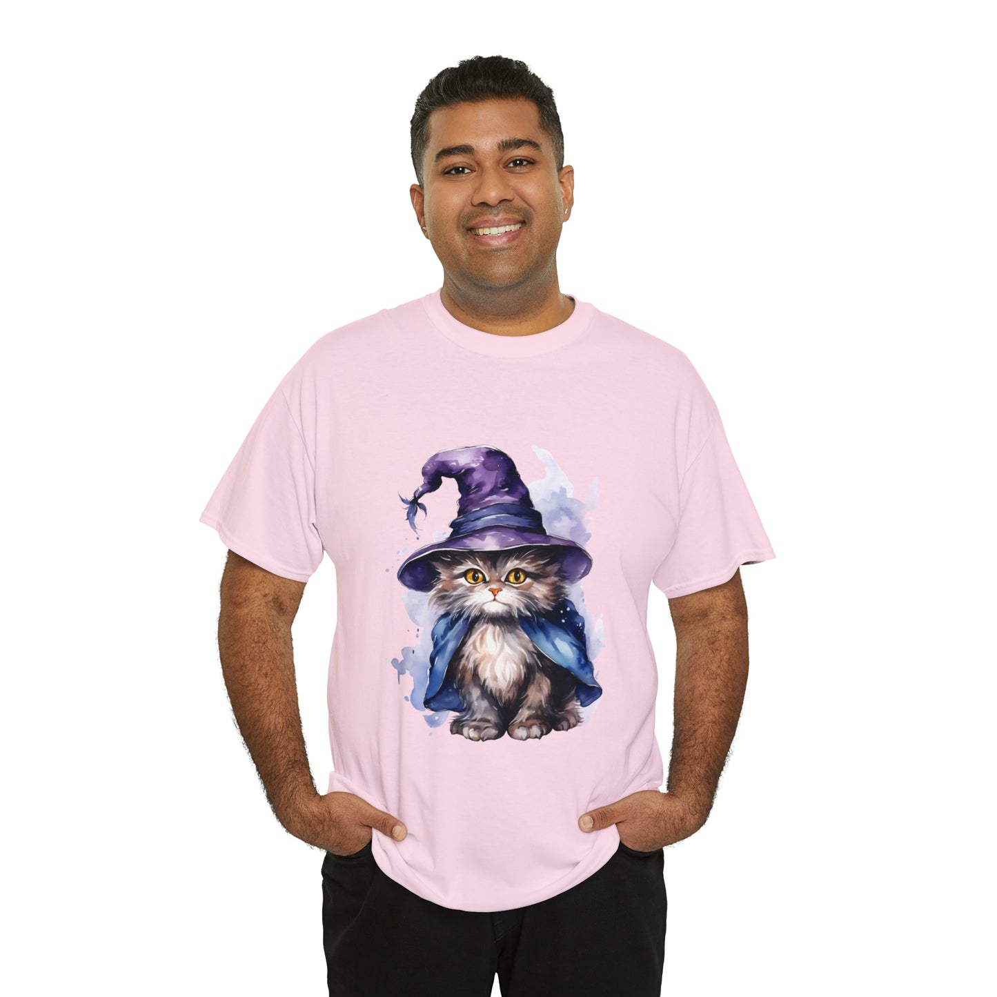 Witch Wizard Cat Halloween Short Sleeve Tee