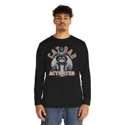 Cat Dad Activated Long Sleeve T-shirt