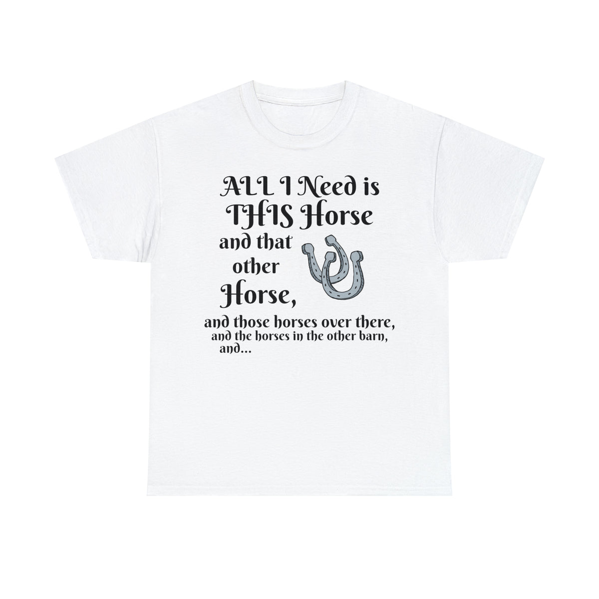All the horses shirt Unisex Heavy Cotton Tee