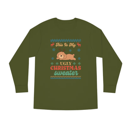 Poodle Doodle This is My Ugly Christmas Sweater Long Sleeve Tee