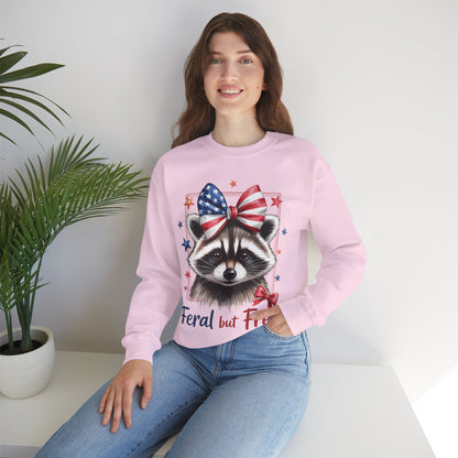 Feral But Free Raccoon Sweatshirt