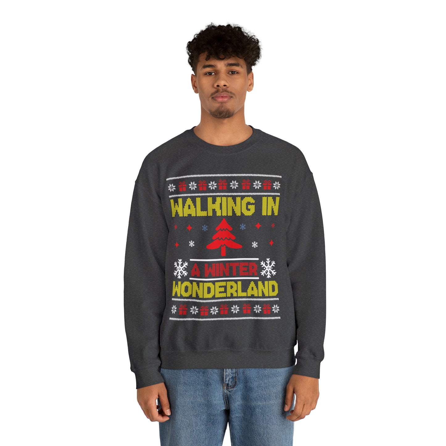 Walking in a Winter Wonderland Christmas Ugly Sweater Sweatshirt