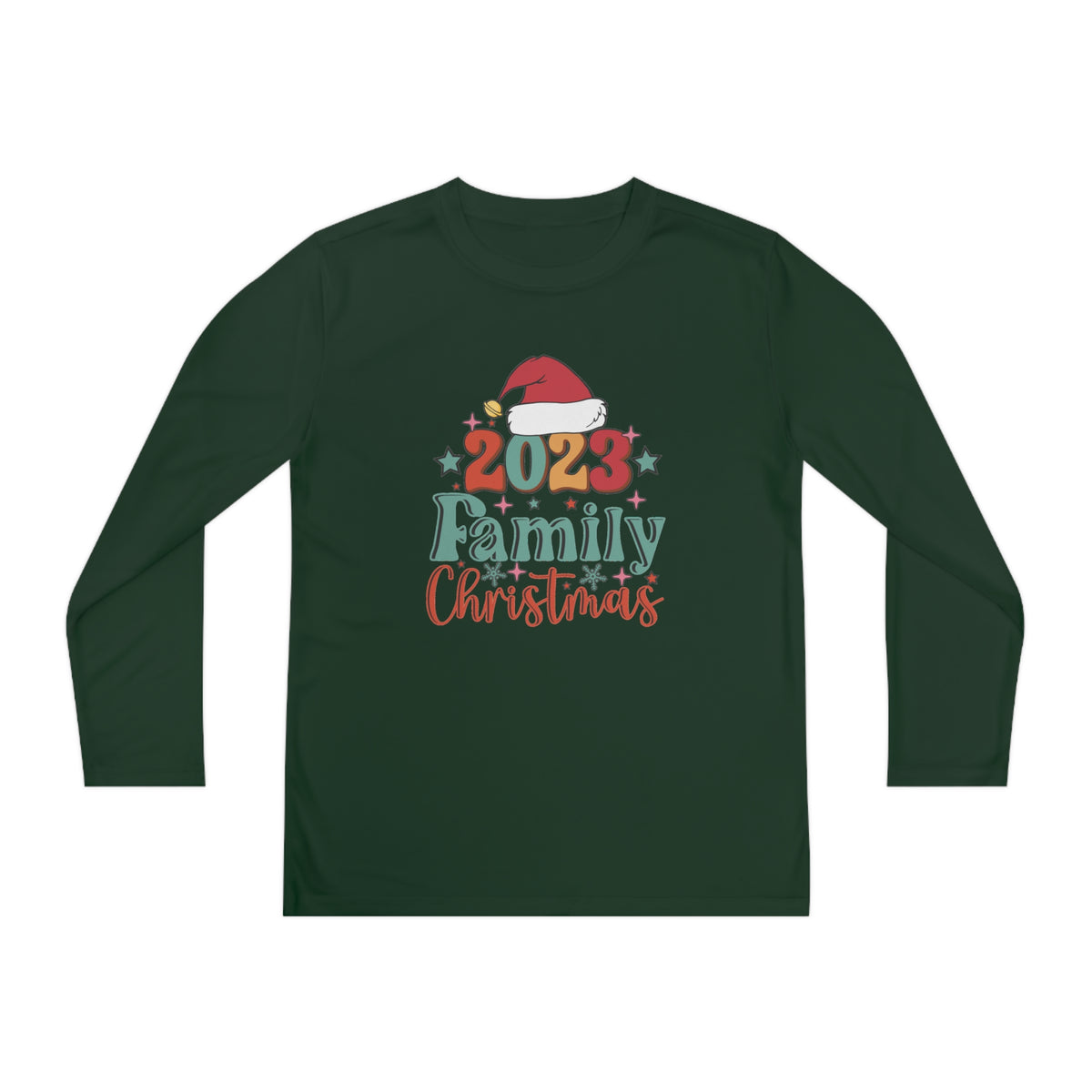 Family Christmas 2023 Youth Long Sleeve Tee
